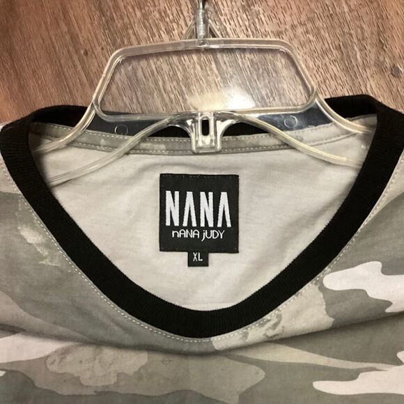 NANA JUDY Favour Crewneck Long Sleeve Sleeves Detail Rose Camo XL - Picture 4 of 8